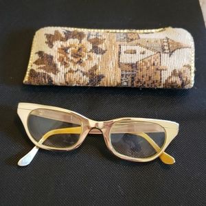 Vintage 50's Tura Gold Cat eye frames